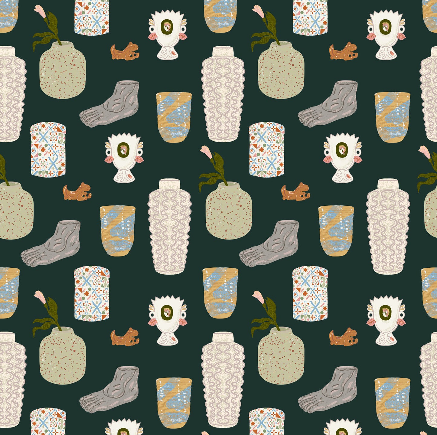 Small Objects Wallpaper by Daniela Jordan-Villaveces