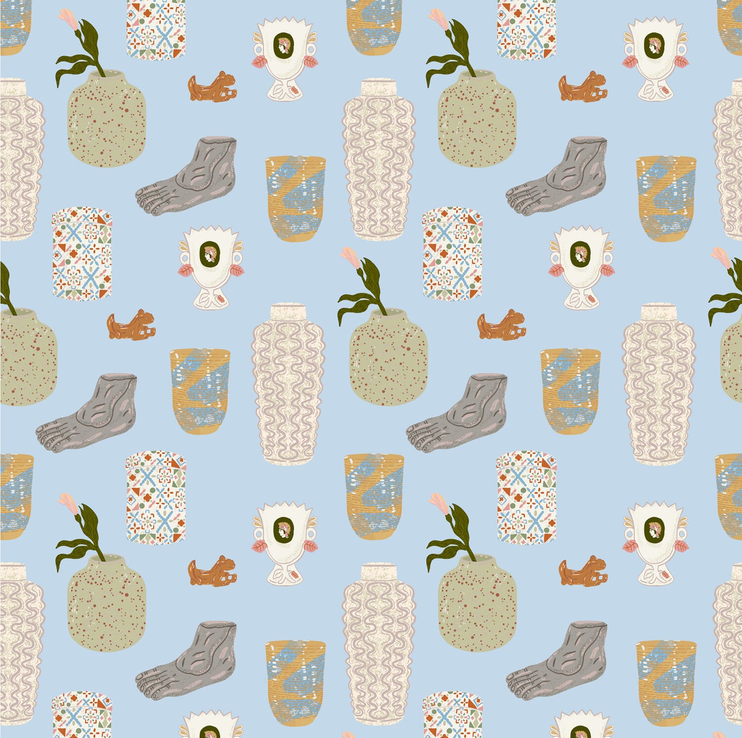 Small Objects Wallpaper by Daniela Jordan-Villaveces