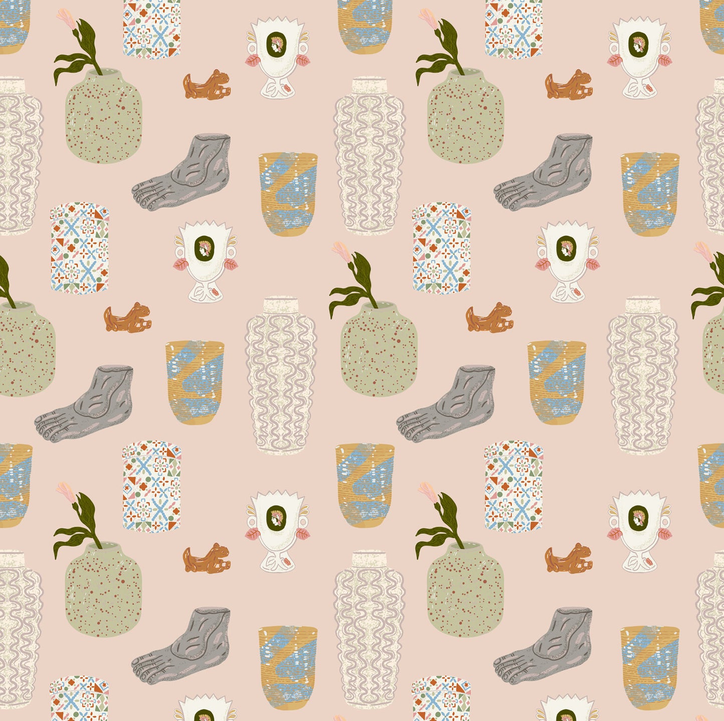 Small Objects Wallpaper by Daniela Jordan-Villaveces